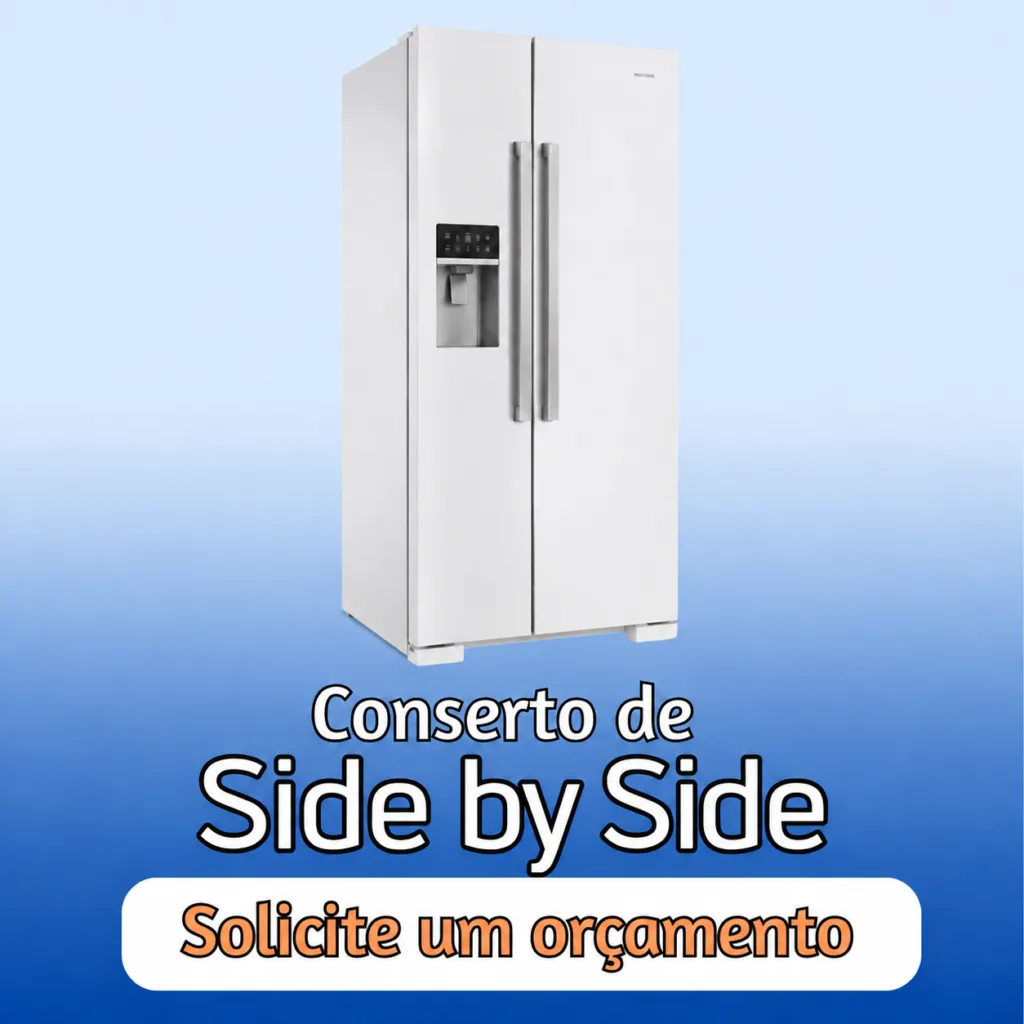 Manutenção de geladeira side by side