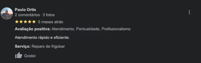 Avaliação de Paulo Ortis